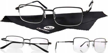 OKULARY KOREKCYJNE METALOWE -5,00 minus pięć krótkowzroczność solidne