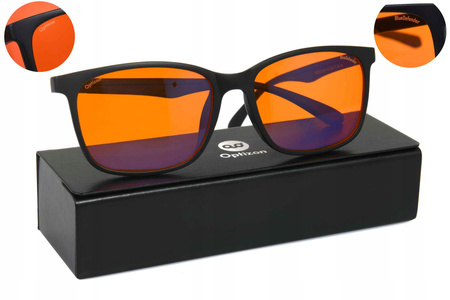 OKULARY BlueDefender BLOKUJĄCE ŚWIATŁO NIEBIESKIE na noc do komputera