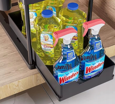 UNIWERSALNY REGAŁ ORGANIZER do kuchni łazienki na biurko z wysuwaną półką