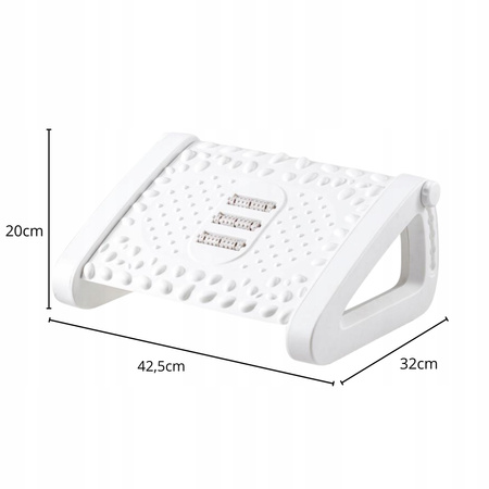 PODNÓŻEK BIUROWY Regulowany ERGONOMICZNY do stóp biurko z rolkami do masażu