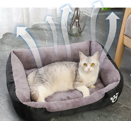 MIĘKKIE LEGOWISKO L 45x30 dla psa kota ciepła poduszka kojec kanapa