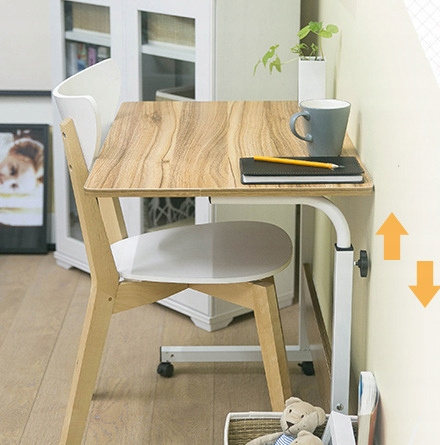 Eleganckie MOBILNE BIURKO REGULOWANE stolik na kółkach stolik POD LAPTOP