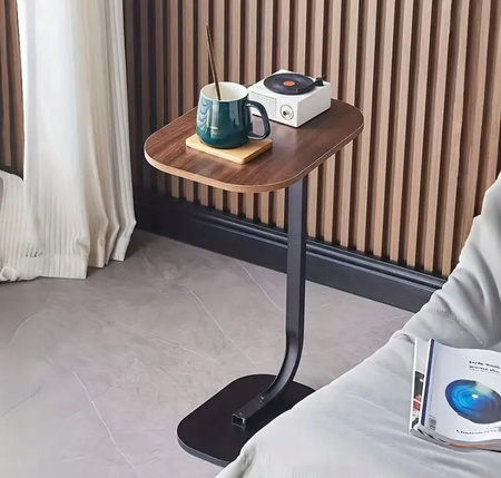 STOLIK KAWOWY POMOCNICZNY BOCZNY NOCNY KSZTAŁT LITERY C DO SALONU