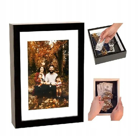 Pojemnik RAMKA DO ZDJĘĆ schowek skrytka sejf pieniądze