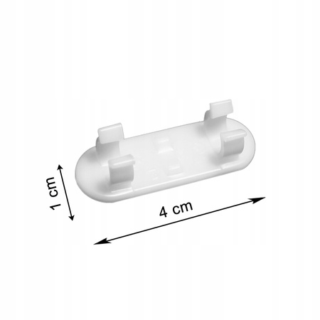 ORGANIZER NA KABLE I PRZEWODY 10szt. samoprzylepne uchwyty klipsy białe
