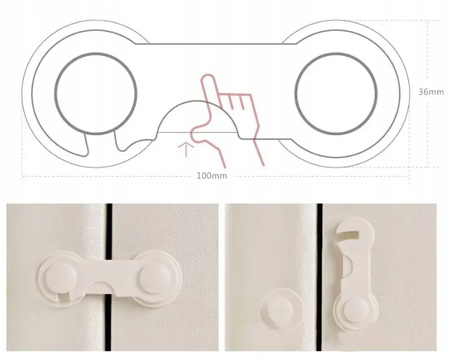 ZBEZPIECZENIE SZAFEK przed otwarciem przez dzieci BLOKADA SZUFLAD MEBLI