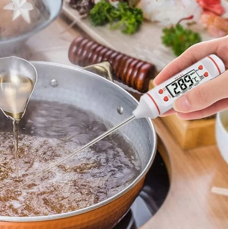 TERMOMETR SZPILKOWY KUCHENNY elektroniczny z wyświetlaczem z sondą do mięs