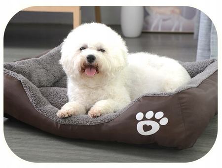 MIĘKKIE LEGOWISKO L 45x30 dla psa kota ciepła poduszka kojec kanapa
