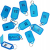 BRELOKI IDENTYFIKATORY DO KLUCZY 5szt niebieskie zawieszki breloczki