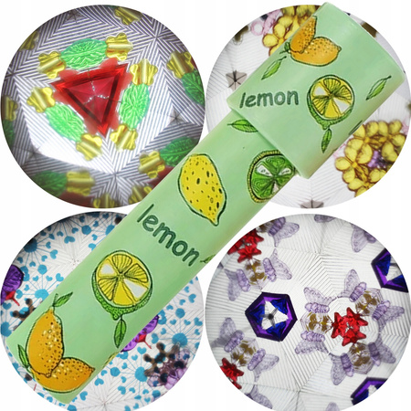 KALEJDOSKOP DLA DZIECI obracana zabawka luneta z kolorowymi szkiełkami