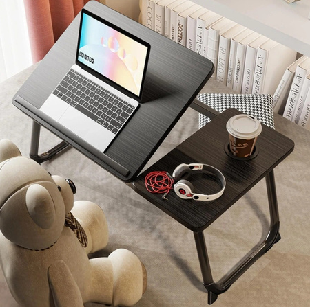 STOLIK POD LAPTOPA KOMPUTER DO ŁÓŻKA PODSTAWKA SKŁADANY MOBILNY REGULOWANY