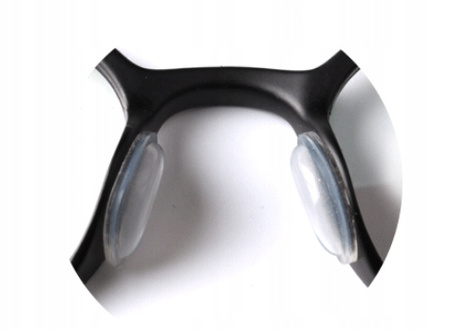 NOSKI DO OKULARÓW kształt motylki 2 pary antypoślizgowe 4 szt czarny