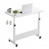 Eleganckie MOBILNE BIURKO REGULOWANE stolik na kółkach POD LAPTOP biały