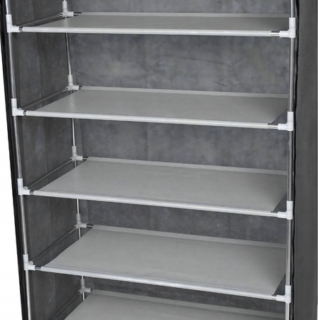 TEKSTYLNA SZAFKA NA BUTY składana obuwie duży regał materiałowy 160cm