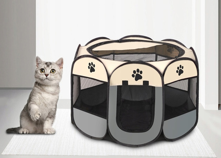 KOJEC DLA ZWIERZĄT DLA PSA KOTA ZAGRODA SKŁADANY LEGOWISKO PRZENOŚNY 114x58