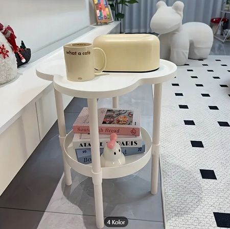 STOLIK KAWOWY CHMURKA do salonu sypialni z półką dekoracyjny pomocny