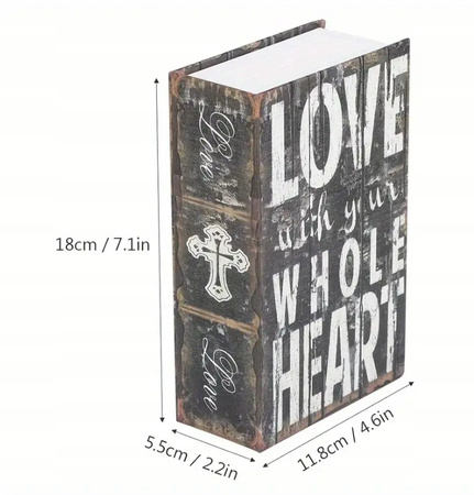 Pojemnik KSIĄŻKA sejf skrytka schowek na pieniądze