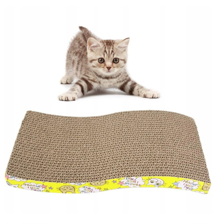 DRAPAK DLA KOTA KARTONOWY FALA DO DRAPANIA MATA LEGOWISKO FALOWANY EKO