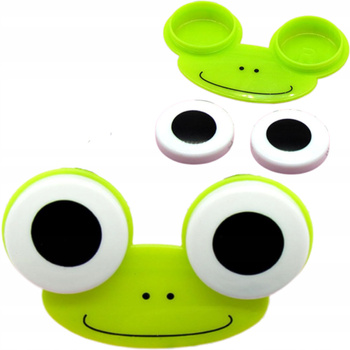 POJEMNIK NA SOCZEWKI KONTAKTOWE zielona żabka kompaktowy
