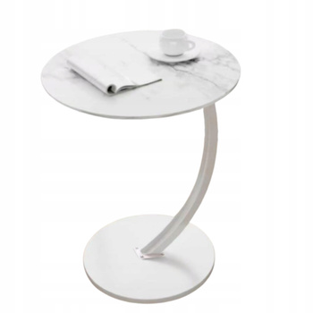 STOLIK KAWOWY BOCZNY OKRĄGŁY pomocniczy narożny do salonu