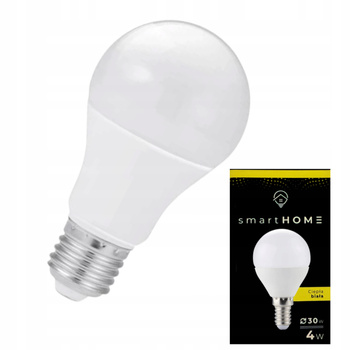 ŻARÓWKA LED E27 mleczna kula 4000K 4W Neutralna biel 330LM