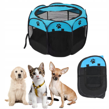 KOJEC DLA ZWIERZĄT DLA PSA KOTA ZAGRODA SKŁADANY LEGOWISKO PRZENOŚNY