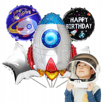 ZESTAW BALONÓW KOSMOS urodzinowe przyjęcia dla dzieci 5elementów