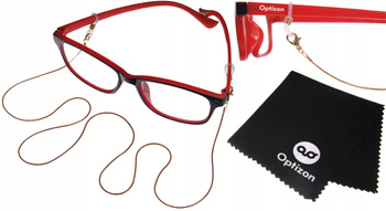 ŁAŃCUSZEK DO OKULARÓW złoty stal zawieszka ozdobna sznureczek