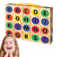 KLOCKI EDUKACYJNE piankowe dla dzieci nauka literek czytania prezent