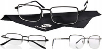 OKULARY KOREKCYJNE METALOWE -3,00 minus trzy krótkowzroczność solidne