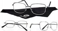 OKULARY KOREKCYJNE OPTIZON +2,00 plus dwa DO CZYTANIA metalowe