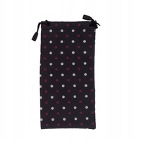 Woreczek na okulary pokrowiec saszetka z zaciskiem czarny 17,5x9cm