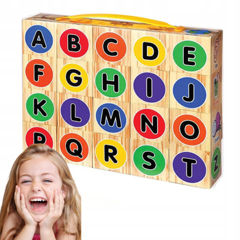 KLOCKI EDUKACYJNE piankowe dla dzieci nauka literek czytania prezent