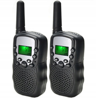 WALKIE TALKIE 2 SZT KRÓTKOFALÓWKI DUŻY ZASIĘG DO 3 KM ŁOKI TOKI CZARNE