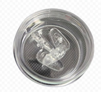 NOSKI DO OKULARÓW 4szt 15x7,5mm antypoślizgowe transparentne przykręcane