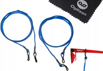 SZNUREK NIEBIESKI DO OKULARÓW klasyczny zawieszka solidny sznureczek 2 szt.