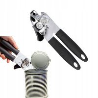 RĘCZNY METALOWY OTWIERACZ DO KONSERW butelek mocny solidny nierdzewny