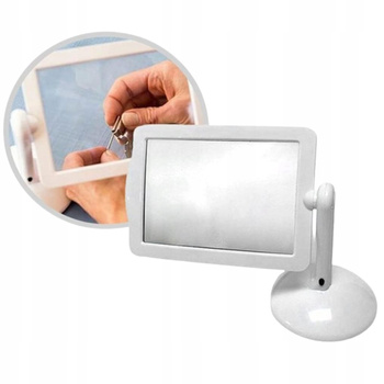 STOLIKOWA LUPA POWIĘKSZAJĄCA X3 z podstawką do krzyżówek precyzyjnych prac