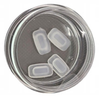 NOSKI DO OKULARÓW 4szt 11x6mm antypoślizgowe transparentne wciskane