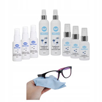 Zestaw do czyszczenia i przeciw parowaniu okularów środek 680ml+ ściereczki